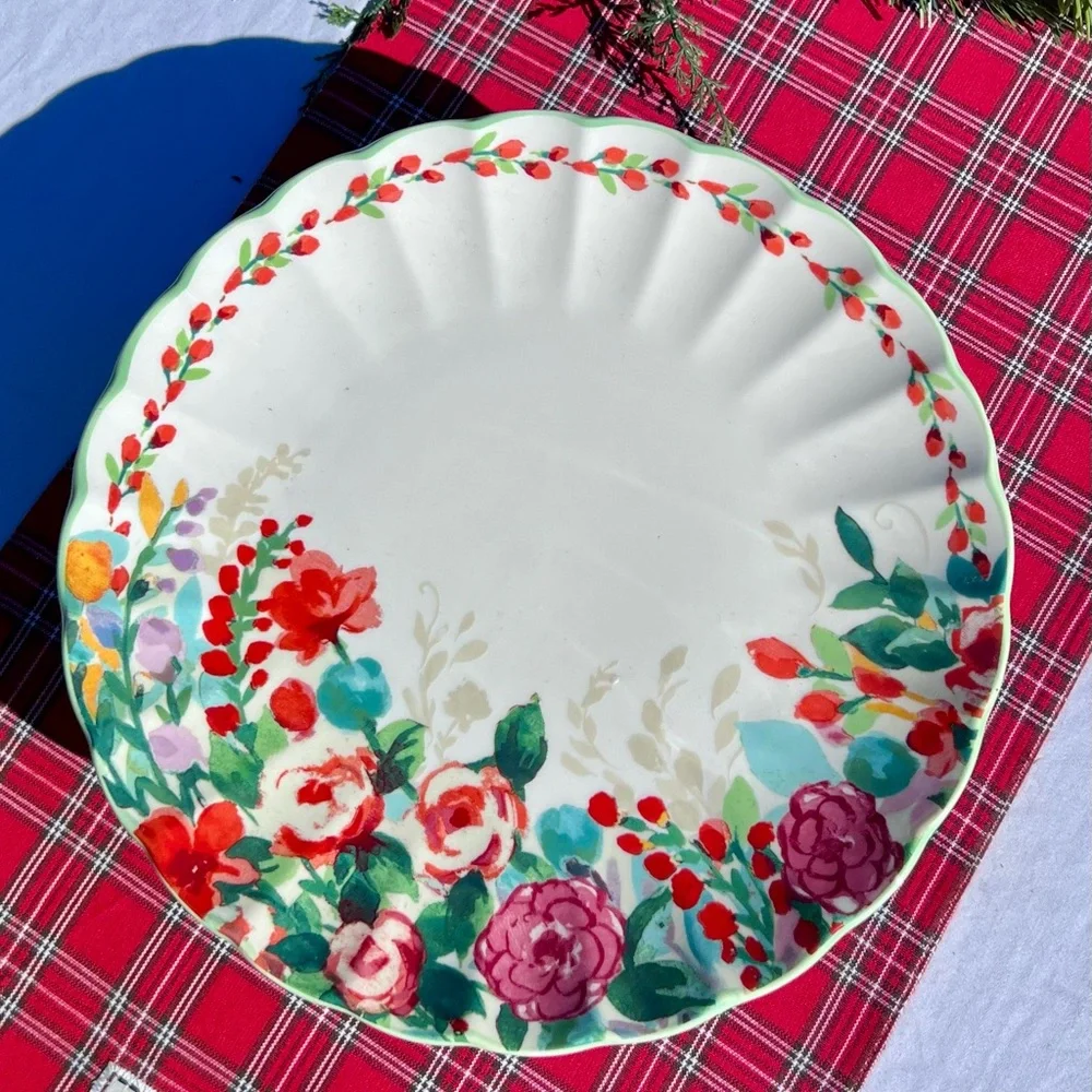Pioneer Woman Painted Meadow Floral Flower Pattern Dinner Plate